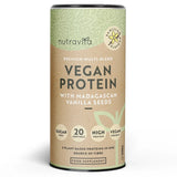 Proteine ​​Vegane + Enzime - 750 g (Vanilie) Nutravita