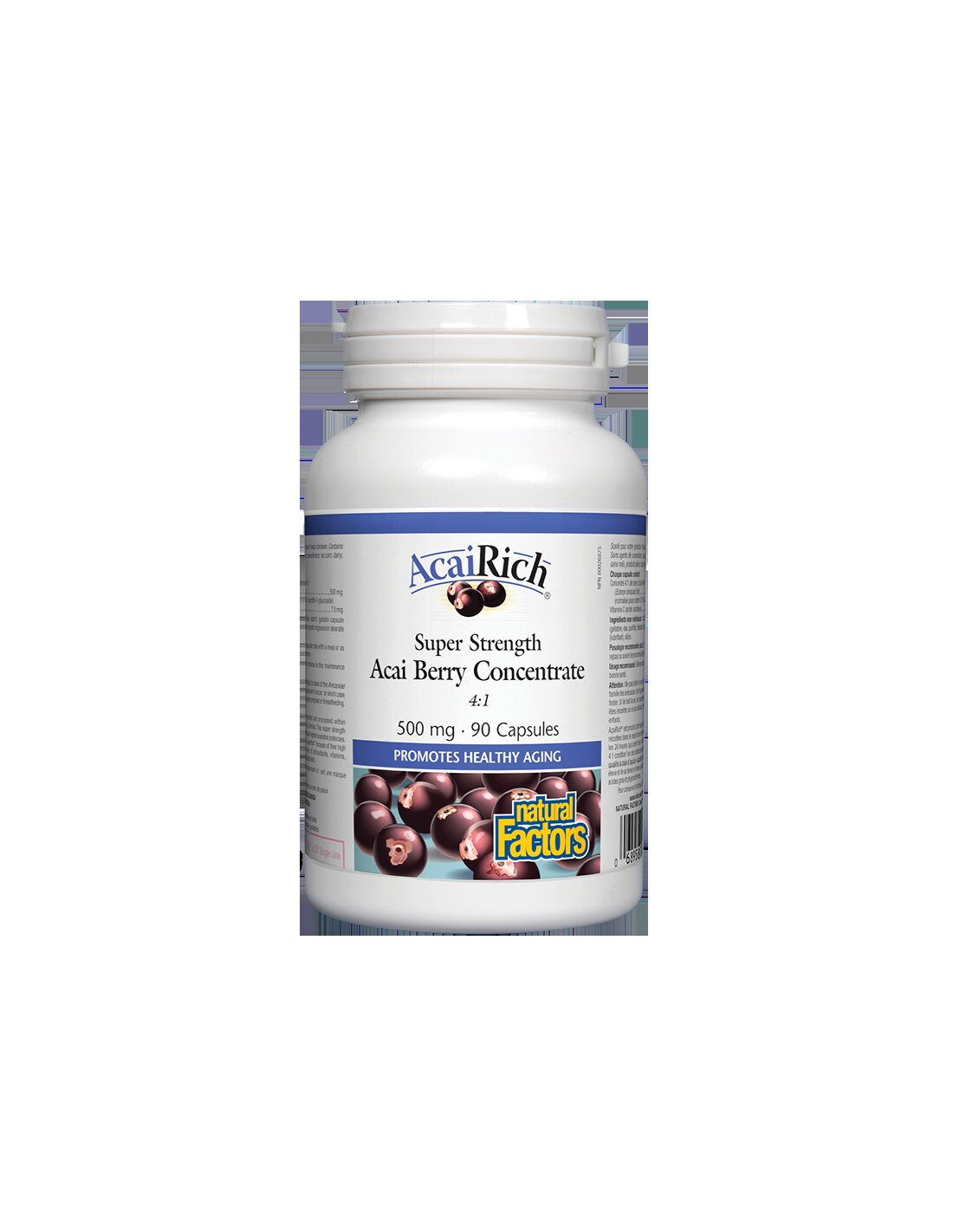 Acai Berry Concentrate 4:1 500 mg - 90 капсули - Feel You