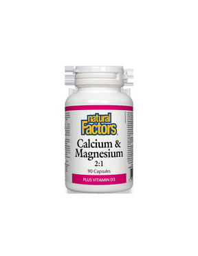Calcium & Magnesium with Vitamin D3 376 mg - 90 capsules - Nutra Best Europe