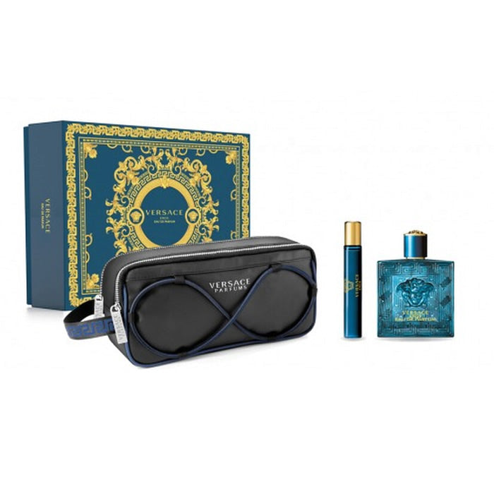 Versace Eros Pour Homme Eau De Parfum Spray 100ml Set 3 Bucuri