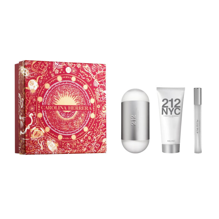 Carolina Herrera 212 Nyc Eau De Toilette Spray 100ml Set 3 Piese Crăciun 2023
