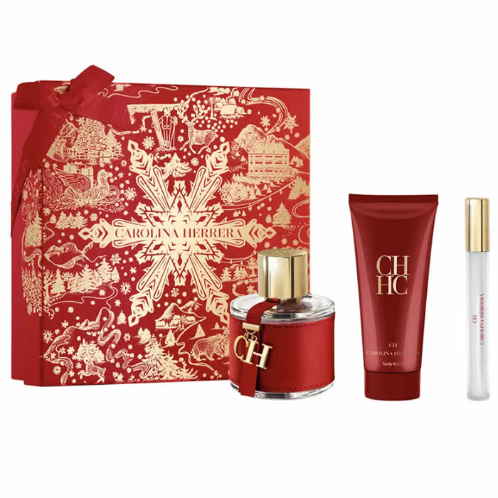 Carolina Herrera Ch Eau De Toilette Spray 100ml Set 3 Bucuri