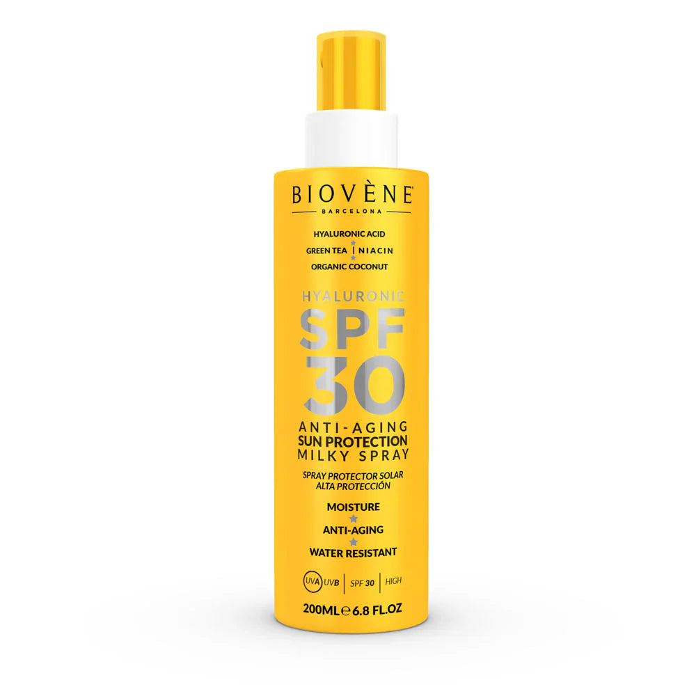 Protecție solară pentru față și corp SPF 30 cu acid hialuronic anti -îmbătrânire - 200 ml