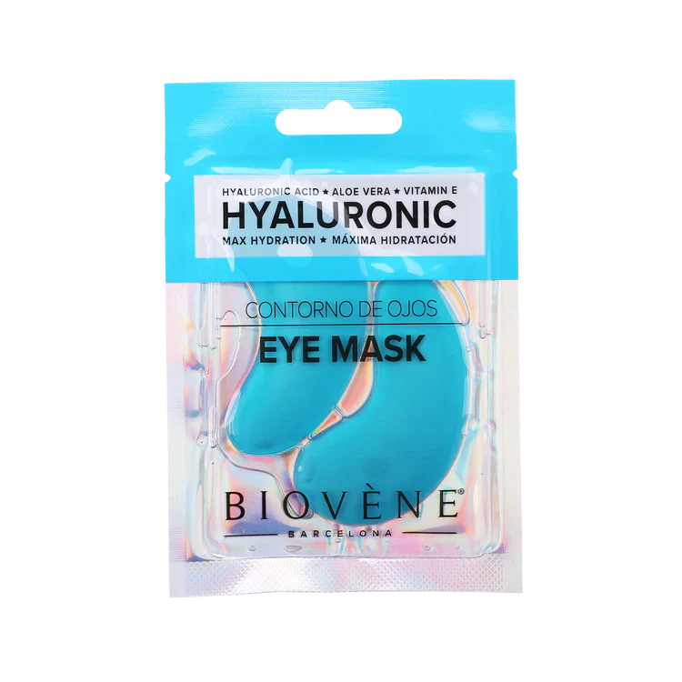 Mască de ochi cu acid hialuronic cu aloe vera și vitamina E 1 pereche