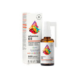 Îngrijirea oaselor și imunitate puternică - Vitamina D3 pentru copii și adulți, Spray de gură, 50 ml Aura Herbals