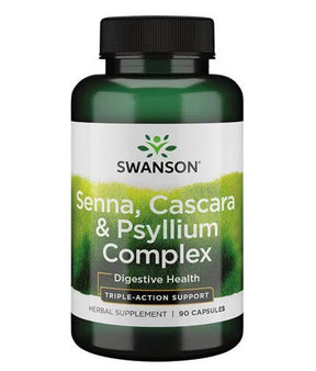 Senna/Psyllium/Cascara Complex 550 mg - 90 capsules - Nutra Best Europe