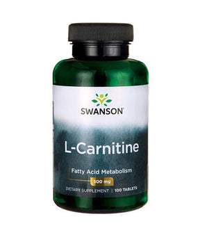 L-Carnitine 500 mg - 100 Tablets - Nutra Best Europe