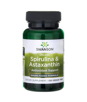 Organic Spirulina & Astaxanthin - 120 Tablets - Nutra Best Europe