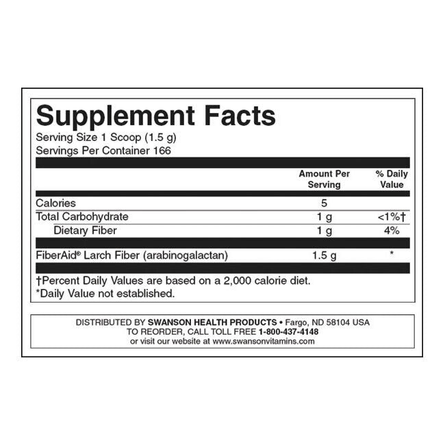 FiberAid Larice Arabinogalactan (AG) - 250 grame