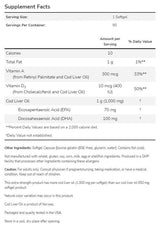 Ulei de ficat de cod 1000 mg - 180 capsule de gel