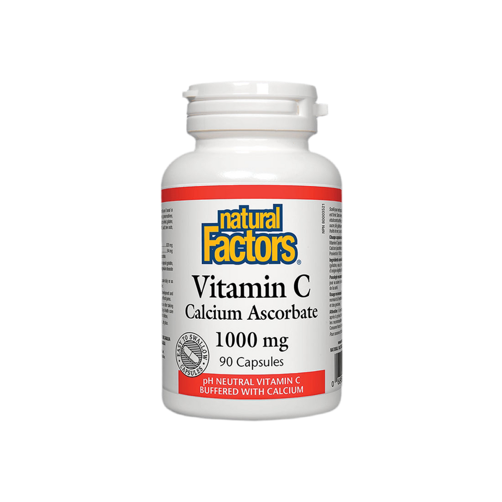 Vitamina C 1000 mg | Capsule de ascorbat de calciu - 90 capsule