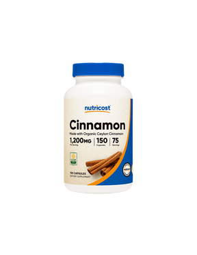 Diabetes Blood Sugar Control - Ceylon Cinnamon 150 Capsules Nutricost - Nutra Best Europe