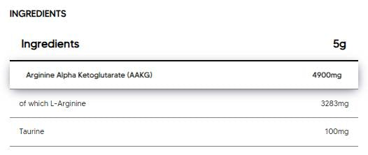 AAKG 2:1 Pulbere | L-Arginina-Alfa-Ketoglutarat - 400 grame