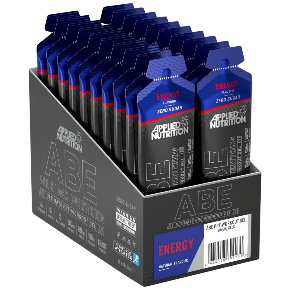 ABE Gel | All Black Everything Pre-antrenament - 20 x 60 grame