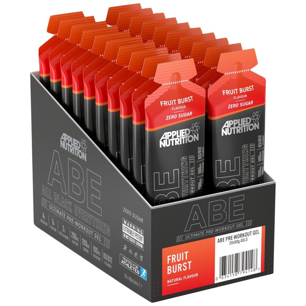 ABE Gel | All Black Everything Pre-antrenament - 20 x 60 grame