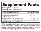 Pure Nutrition - ASHWAGANDHA ORGANIC - 60 tablete