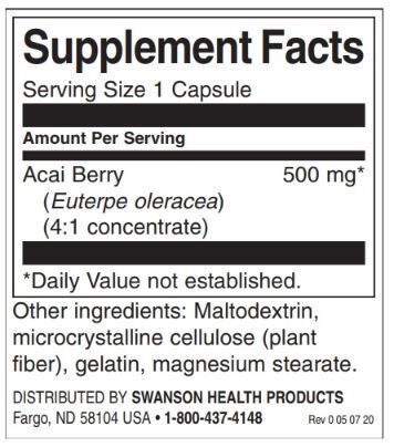 Acai Berry 500 mg - 120 capsule