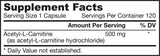 Acetil L-Carnitină 500 mg - 120 capsule