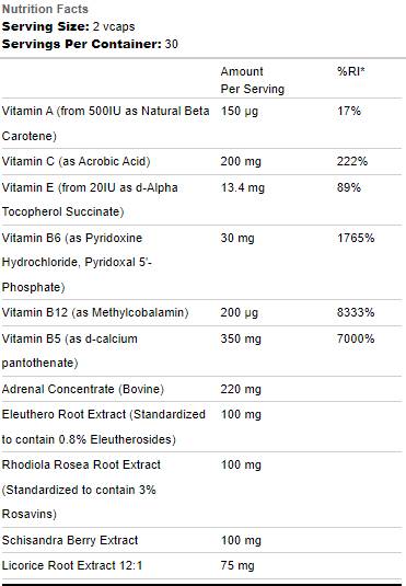 AdrenalCore | cu Ashwagandha - 60 capsule