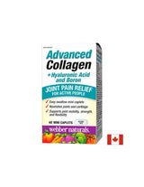 Colagen avansat + acid hialuronic și bor/ Colagen + acid hialuronic și bor x 40 mini capsule Webber Naturals