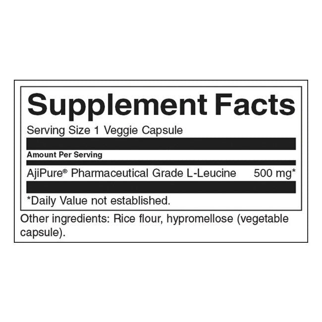 AjiPure L-Leucină - grad farmaceutic 500 mg - 60 capsule