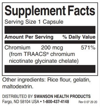 Albion Chromium 200 mcg / 180 capsule - 0