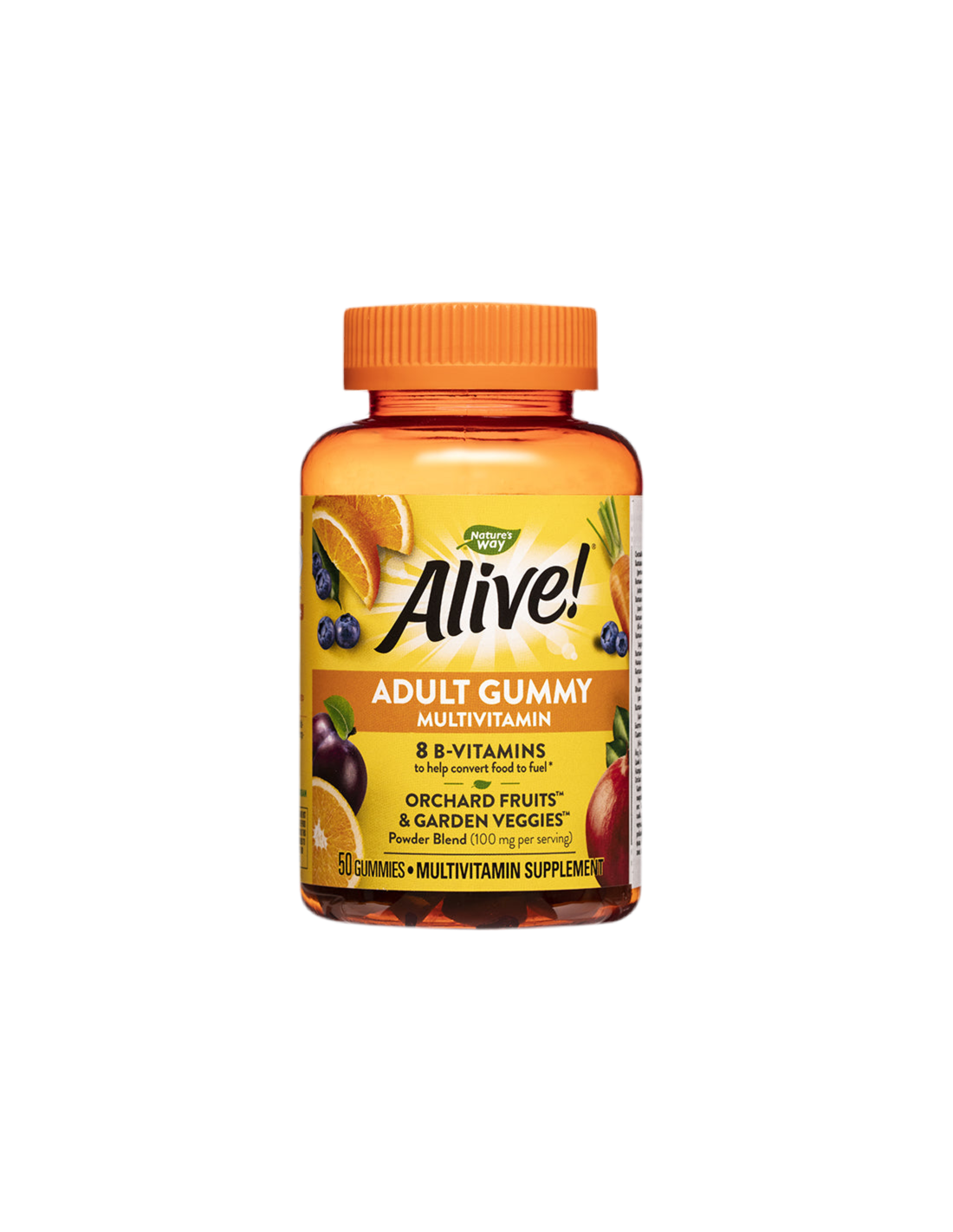 În viaţă! Adult Gummy Multivitamin/ Alive! Multivitamine, 50 tablete de jeleu Nature's Way