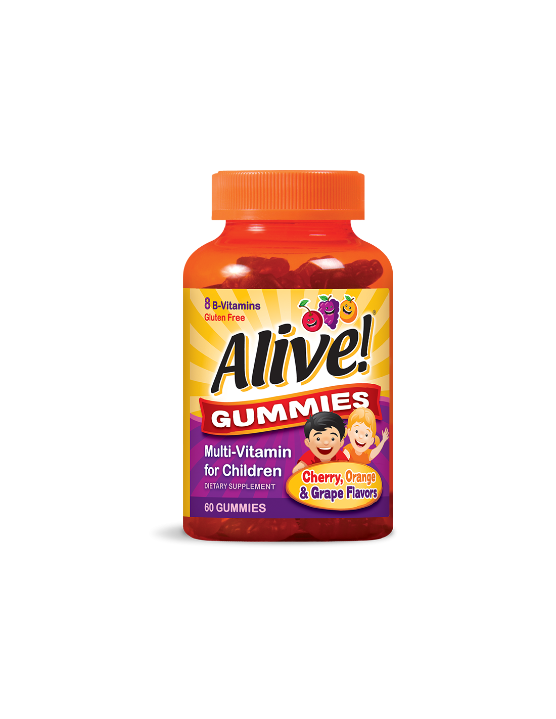 În viaţă! Multi-vitamine pentru copii Gummies / Alive! Multivitamine pentru copii x 60 tablete de gel Nature's Way
