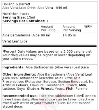 Suc de Aloe Vera 946 ml