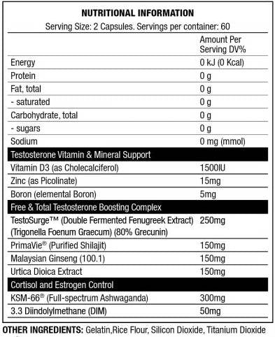 Alpha Test Booster - 120 capsule