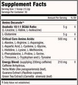 Energie amino decanat | cu cafeină adăugată - 360 de grame