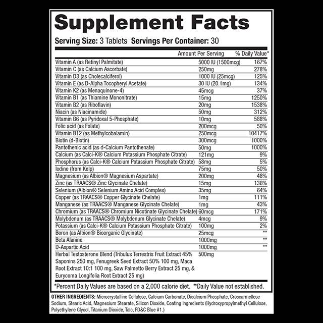 Anavite XT | Xtreme Test Formula + Multivitamine - 90 Tablete