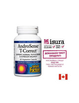 AndroSense™ T-Correct / Formula echilibru de testosteron și estrogen x 60 de capsule
