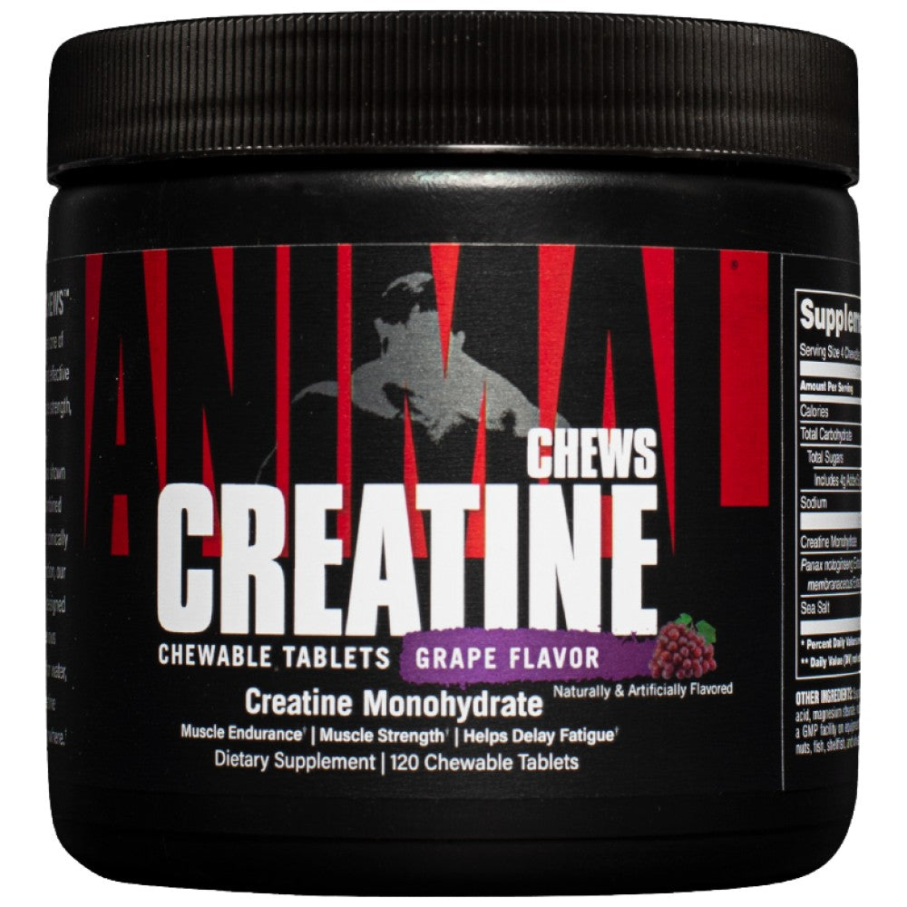 Mestec de creatină animală | cu AstraGin® - 120 tablete masticabile