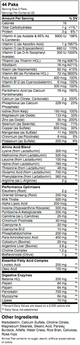 Animal Pak - 15 pachete