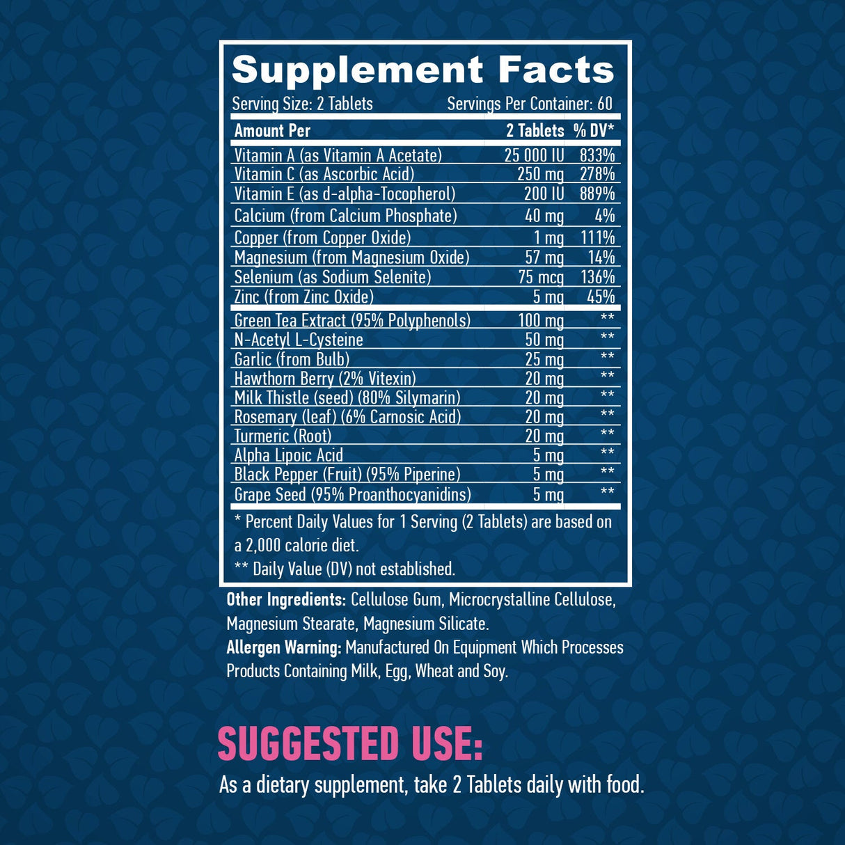 Complex antioxidant 120 comprimate.