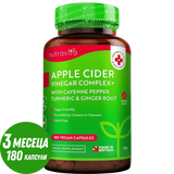 Otet de mere 1000 mg /180 capsule, 90 doze/ Nutravita