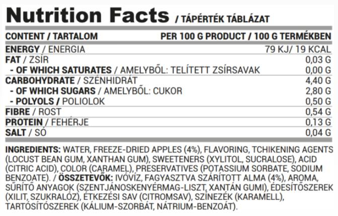 Jeleu de fructe de mere | Zero Zahăr 300 de grame