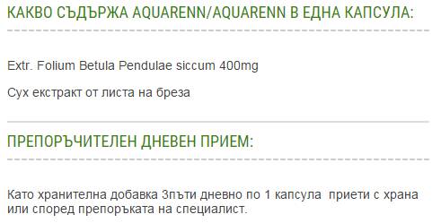 AquaRenn | Aquaren - Extract de mesteacăn 400 mg - 60 capsule