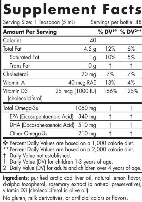 Arctic-D Ulei de ficat de cod lichid 850 mg - 237 ml