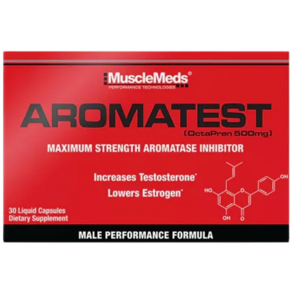 Aromatest - OctaPren 500 mg | Inhibitor de aromatază cu putere maximă - 30 capsule de gel