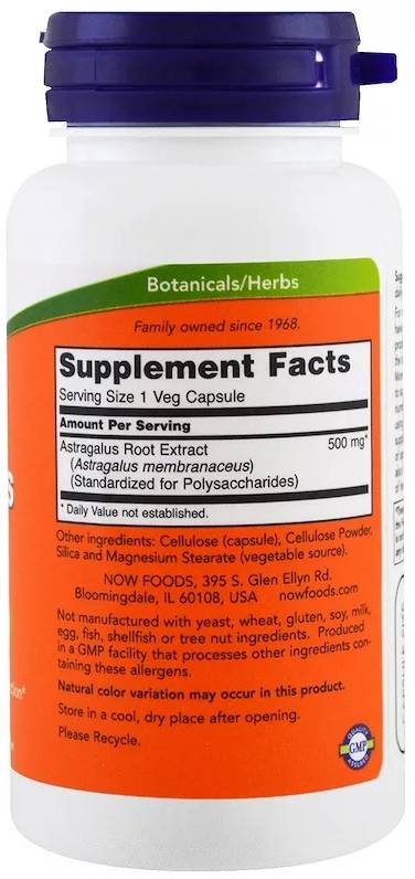 Extract de astragalus 500 mg - 90 capsule