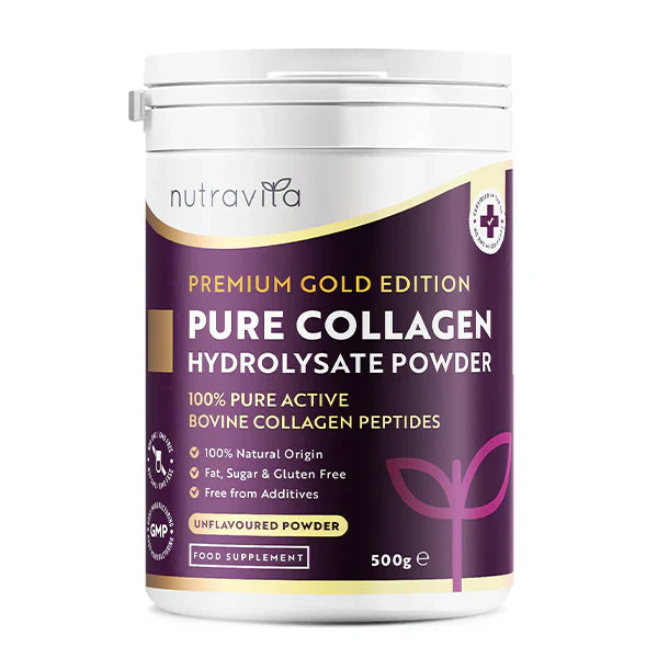 Pulbere de colagen bovin 100% 20000 mg Peptan® - 500 g (25/50 doze)