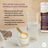 Pulbere de colagen bovin 100% 20000 mg Peptan® - 500 g (25/50 doze)