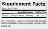B12 Metilcobalamină 5000 mcg - 60 comprimate masticabile