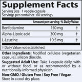 BEST Benfotiamină 150 mg + acid alfa lipoic 300 mg - 60 capsule
