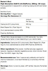 BEST CoQ10 cu Bioperine 200 mg - 180 capsule