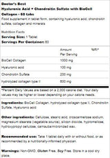 BEST Acid Hialuronic + Sulfat de Condroitină / cu Colagen BioCell - 60 Tablete