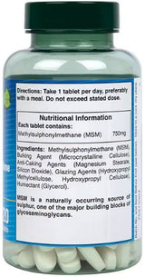 MSM / Metilsulfonilmetan 750 mg - 120 tablete