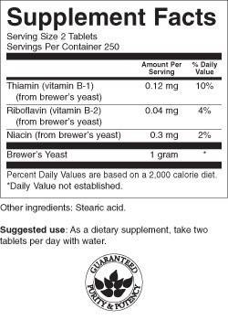 Drojdie de bere 500 mg 500 tablete
